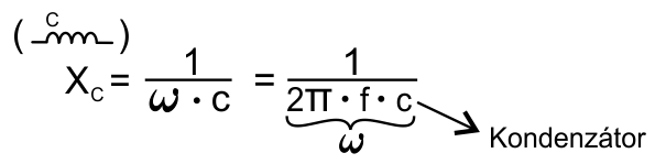 kapacitiv reaktancia keplet